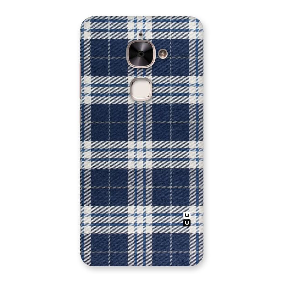 Blue White Check Back Case for Le 2