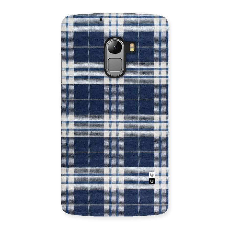 Blue White Check Back Case for Lenovo K4 Note