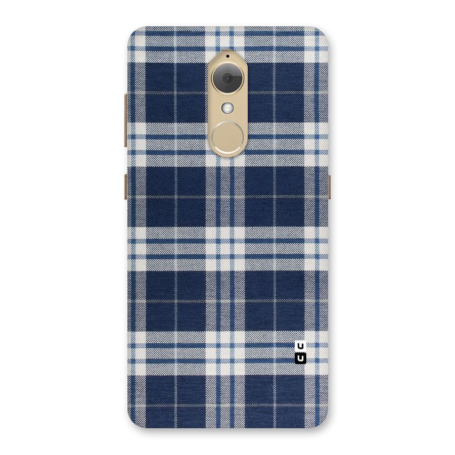 Blue White Check Back Case for Lenovo K8
