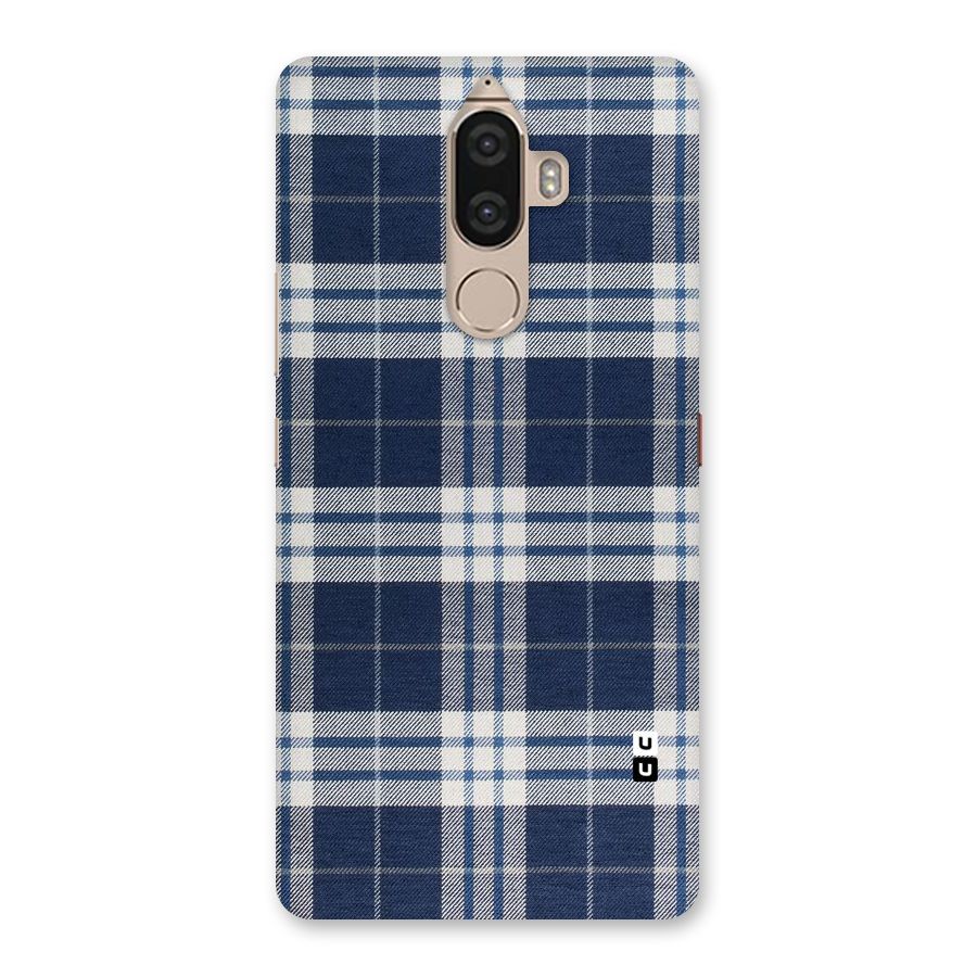 Blue White Check Back Case for Lenovo K8 Note