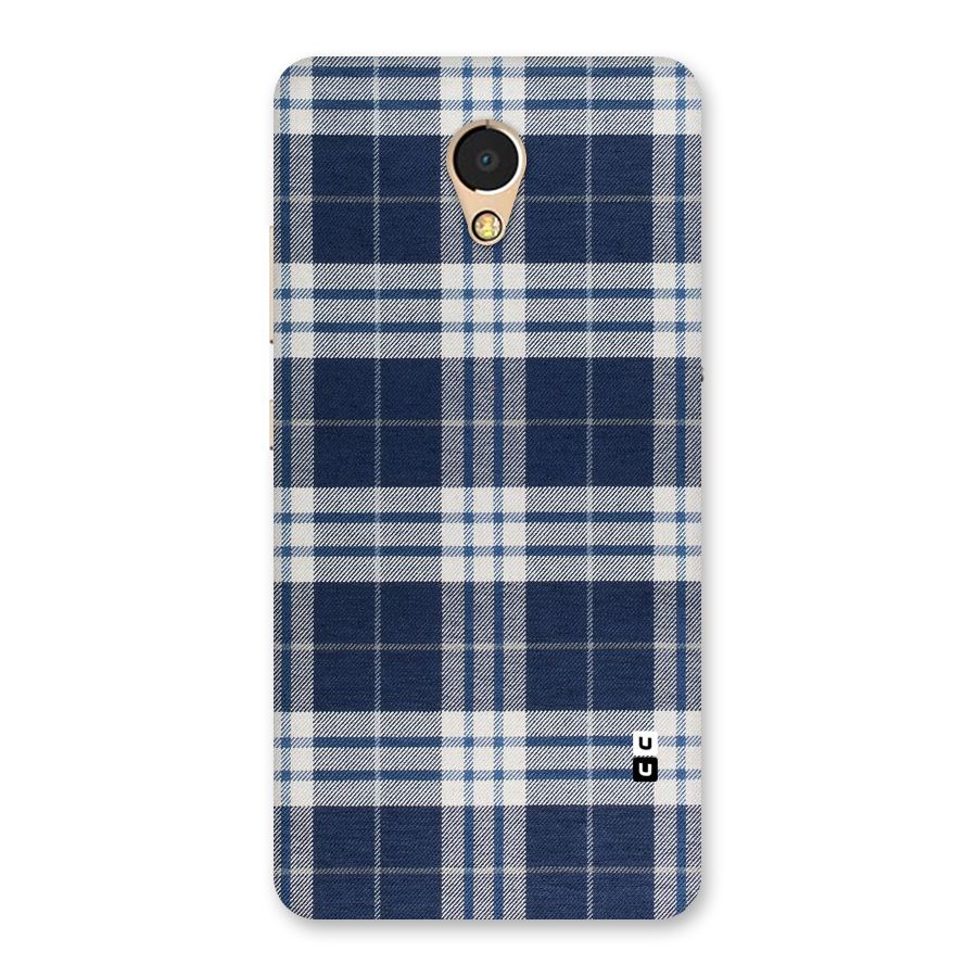 Blue White Check Back Case for Lenovo P2