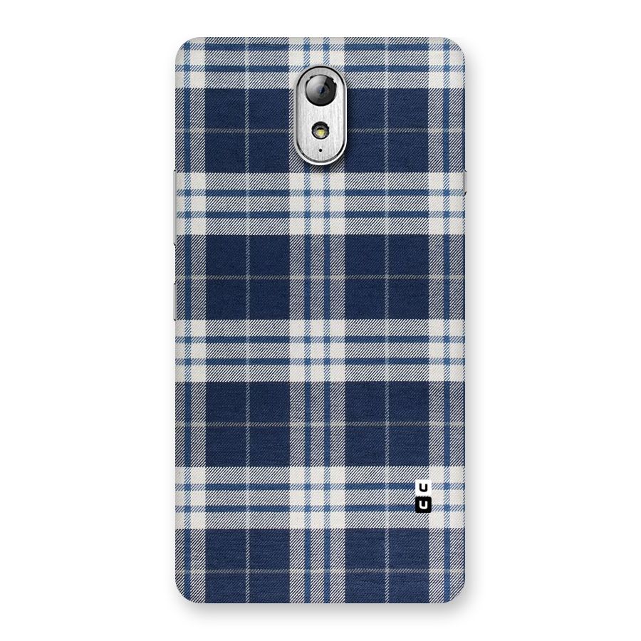 Blue White Check Back Case for Lenovo Vibe P1M