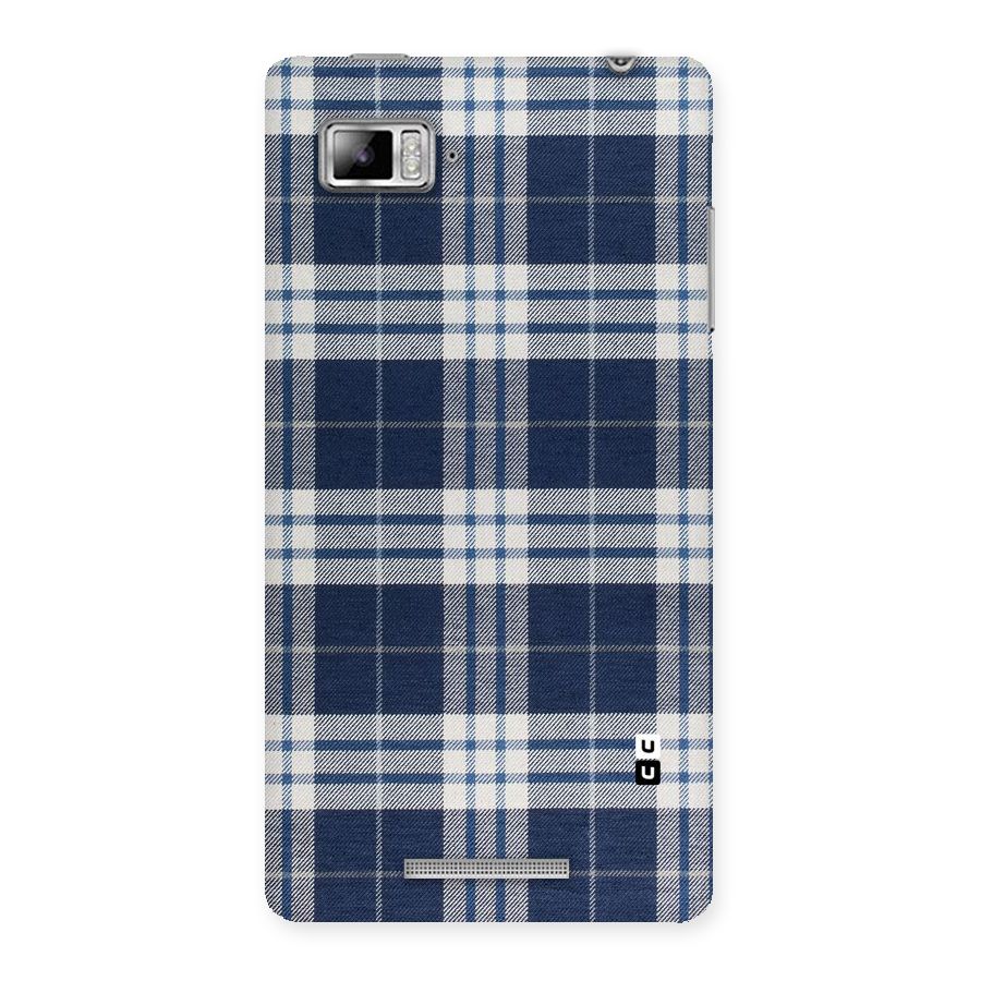 Blue White Check Back Case for Lenovo Vibe Z K910