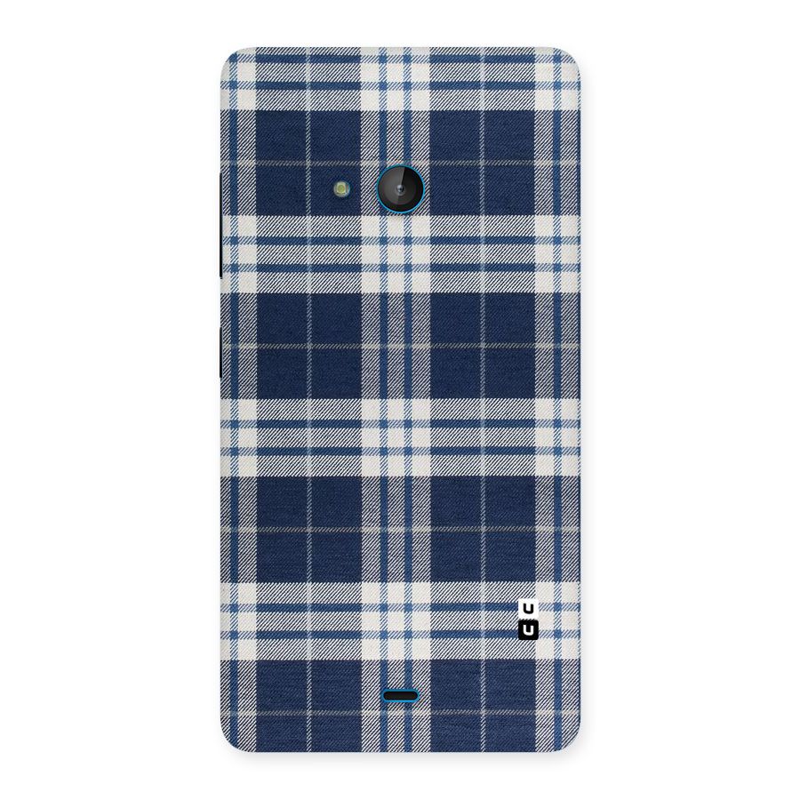 Blue White Check Back Case for Lumia 540