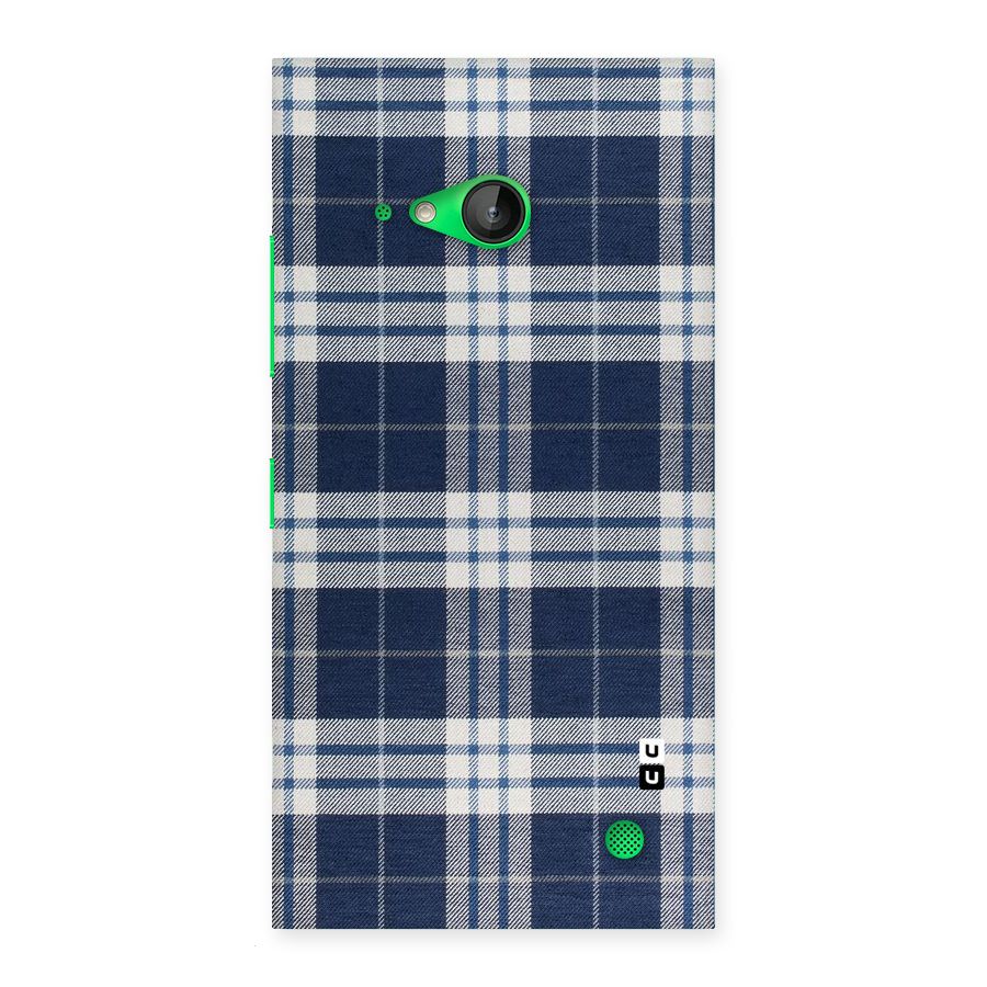 Blue White Check Back Case for Lumia 730