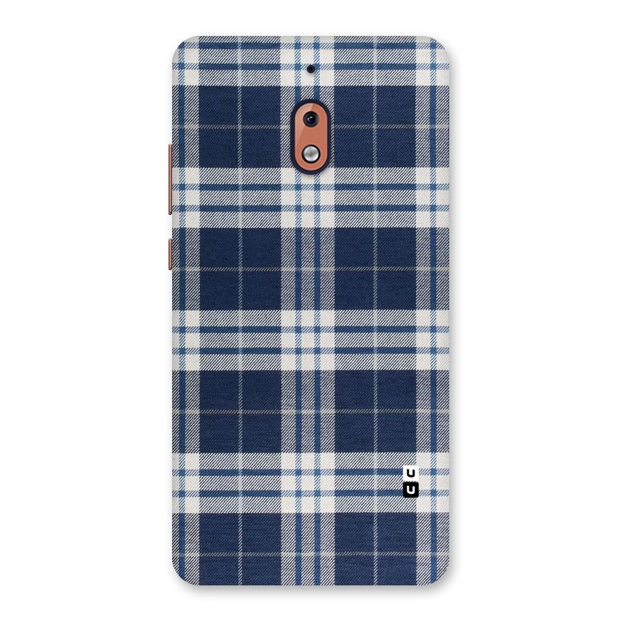 Blue White Check Back Case for Nokia 2.1