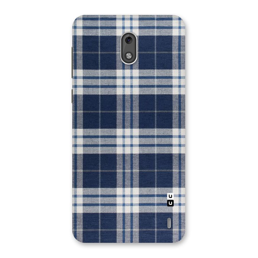 Blue White Check Back Case for Nokia 2