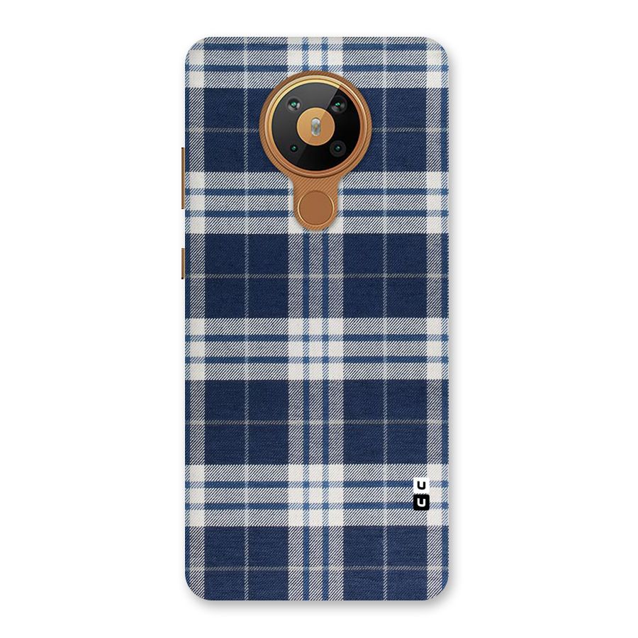 Blue White Check Back Case for Nokia 5.3