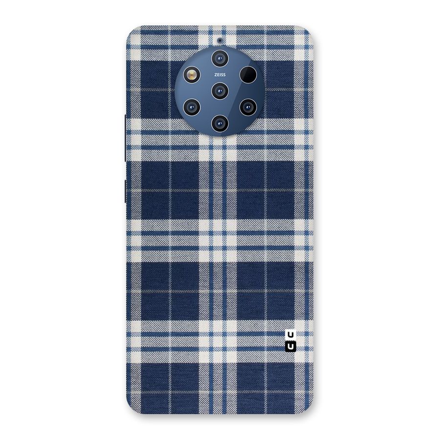 Blue White Check Back Case for Nokia 9 PureView