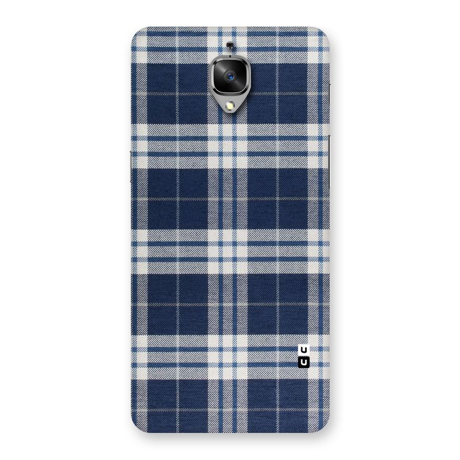 Blue White Check Back Case for OnePlus 3T