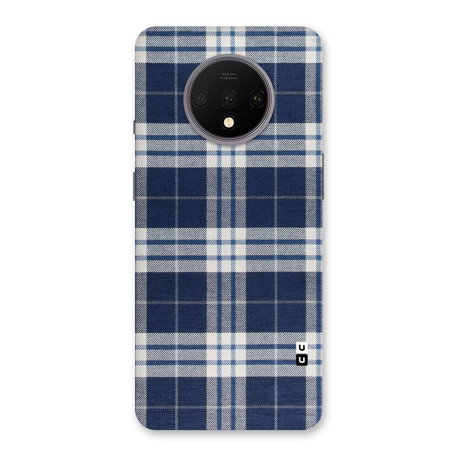 Blue White Check Back Case for OnePlus 7T