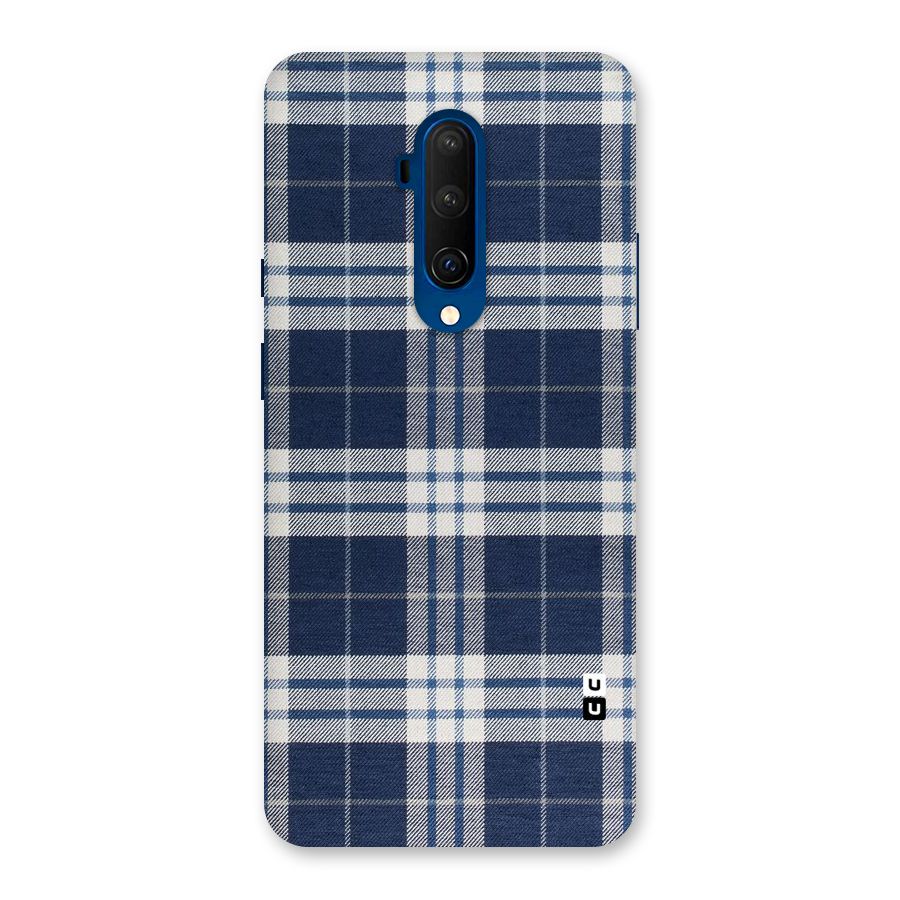 Blue White Check Back Case for OnePlus 7T Pro