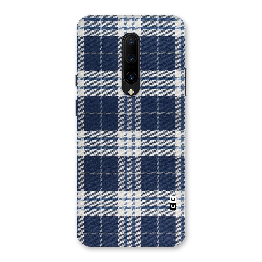 Blue White Check Back Case for OnePlus 7 Pro