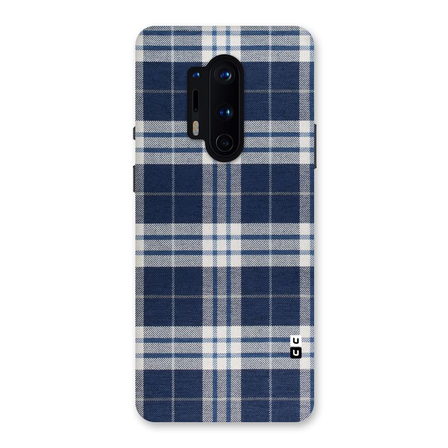Blue White Check Back Case for OnePlus 8 Pro