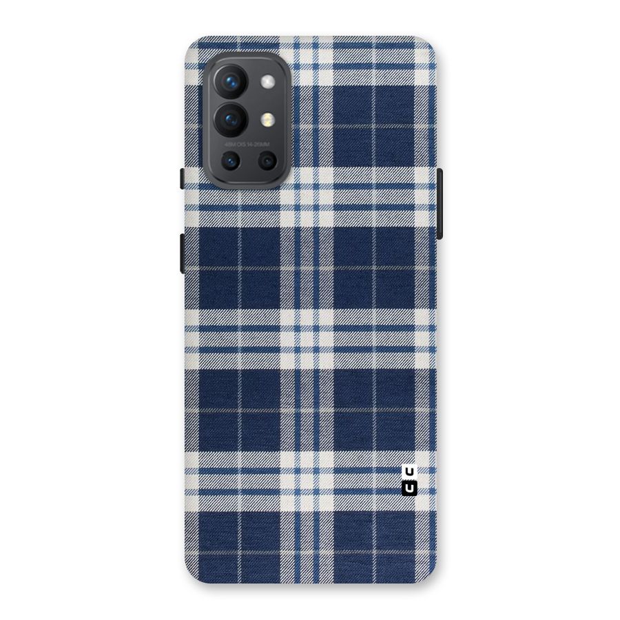 Blue White Check Back Case for OnePlus 9R