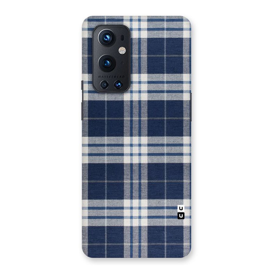 Blue White Check Back Case for OnePlus 9 Pro