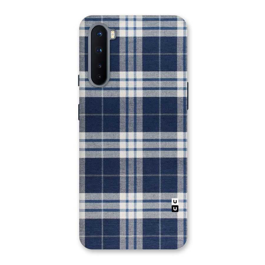 Blue White Check Back Case for OnePlus Nord