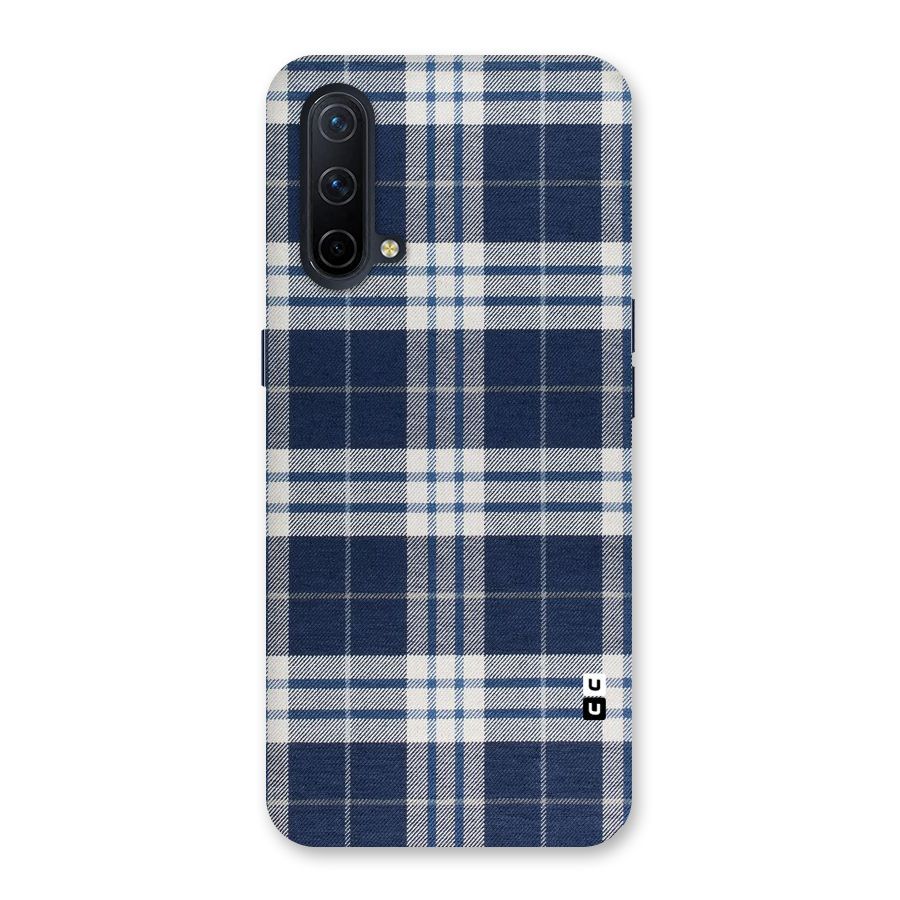 Blue White Check Back Case for OnePlus Nord CE 5G