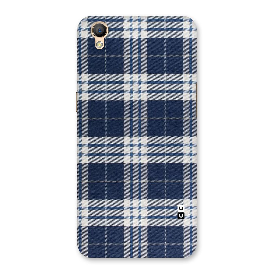 Blue White Check Back Case for Oppo A37