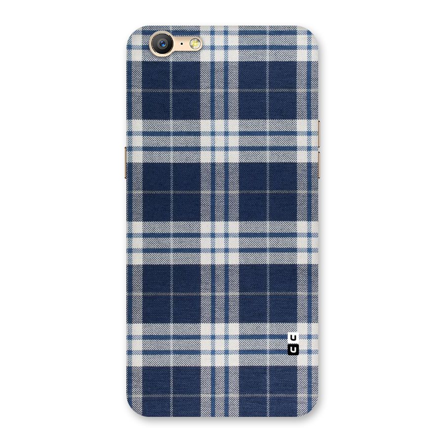 Blue White Check Back Case for Oppo A57