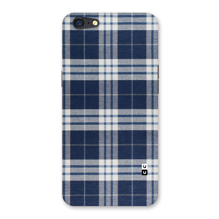 Blue White Check Back Case for Oppo A71