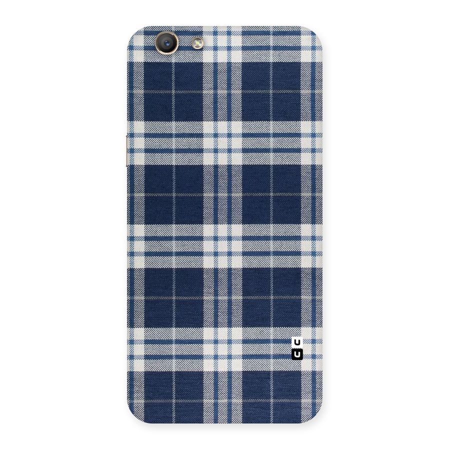 Blue White Check Back Case for Oppo F1s