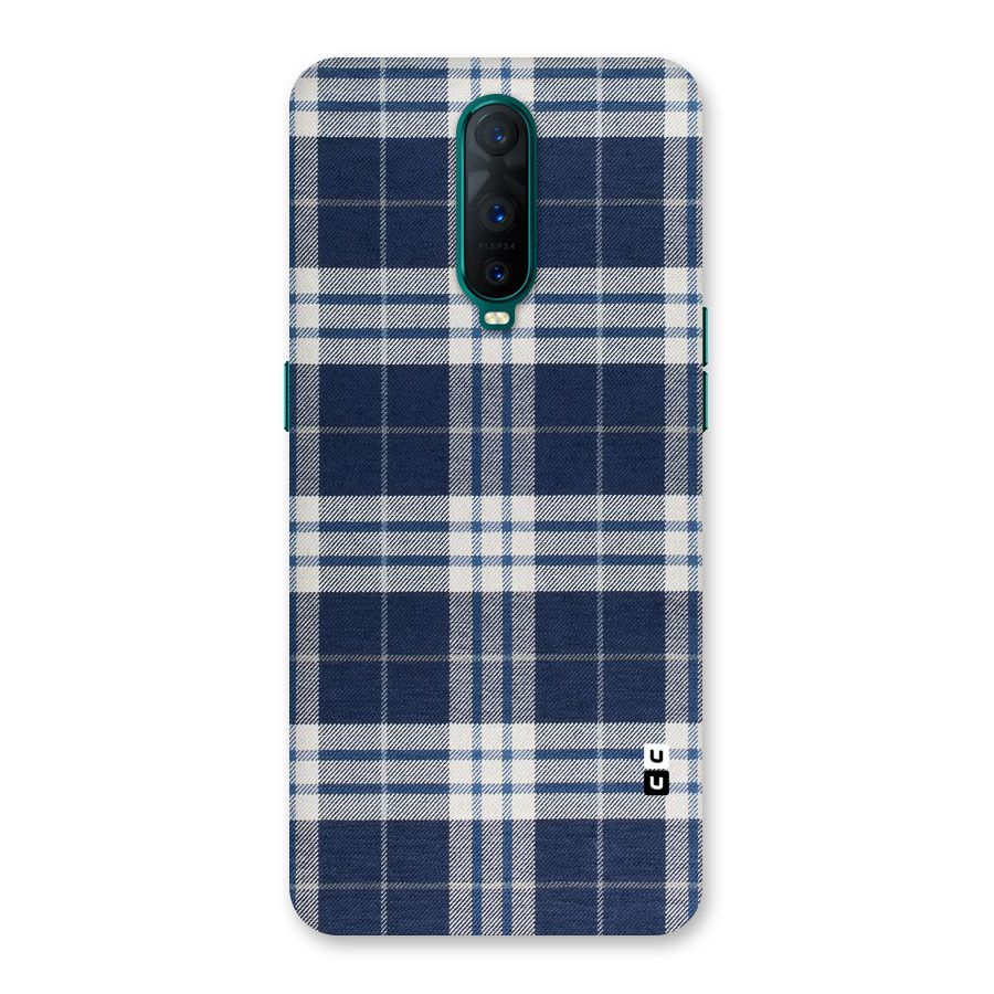 Blue White Check Back Case for Oppo R17 Pro