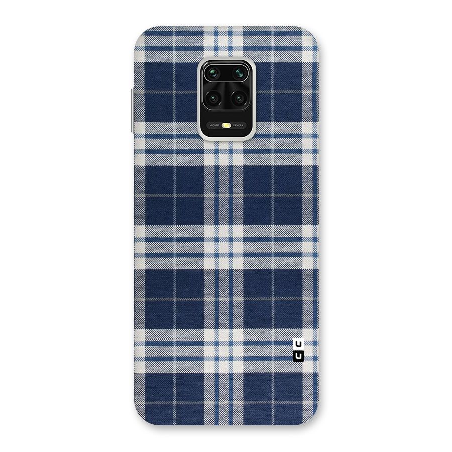 Blue White Check Back Case for Poco M2 Pro