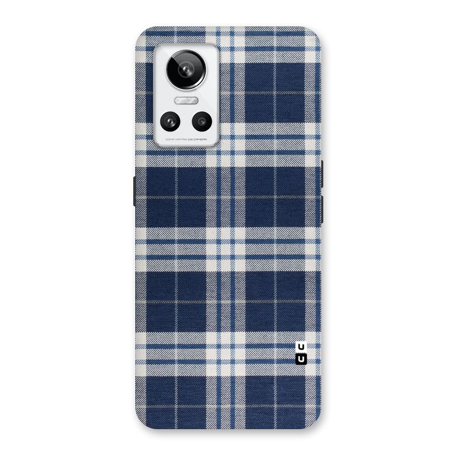 Blue White Check Back Case for Realme GT Neo 3