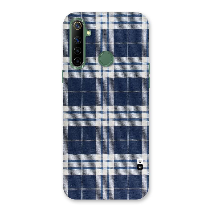 Blue White Check Back Case for Realme Narzo 10