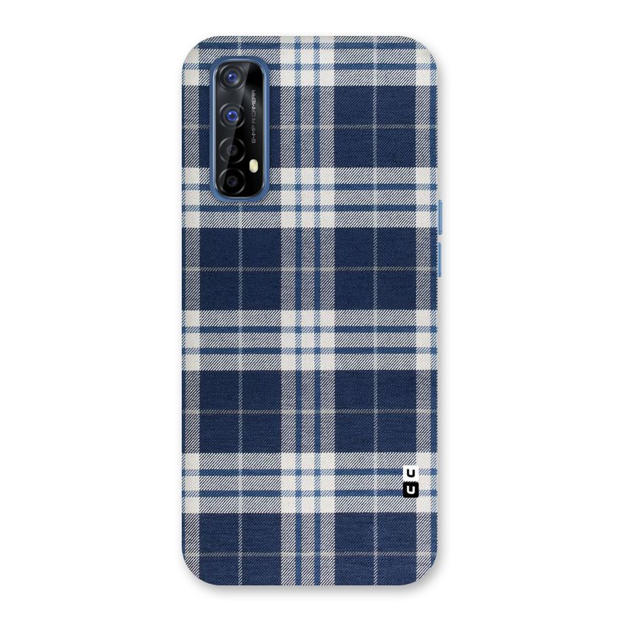 Blue White Check Back Case for Realme Narzo 20 Pro
