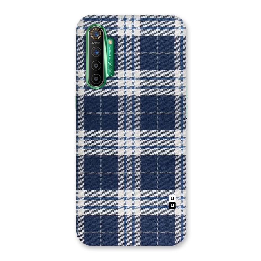 Blue White Check Back Case for Realme X2