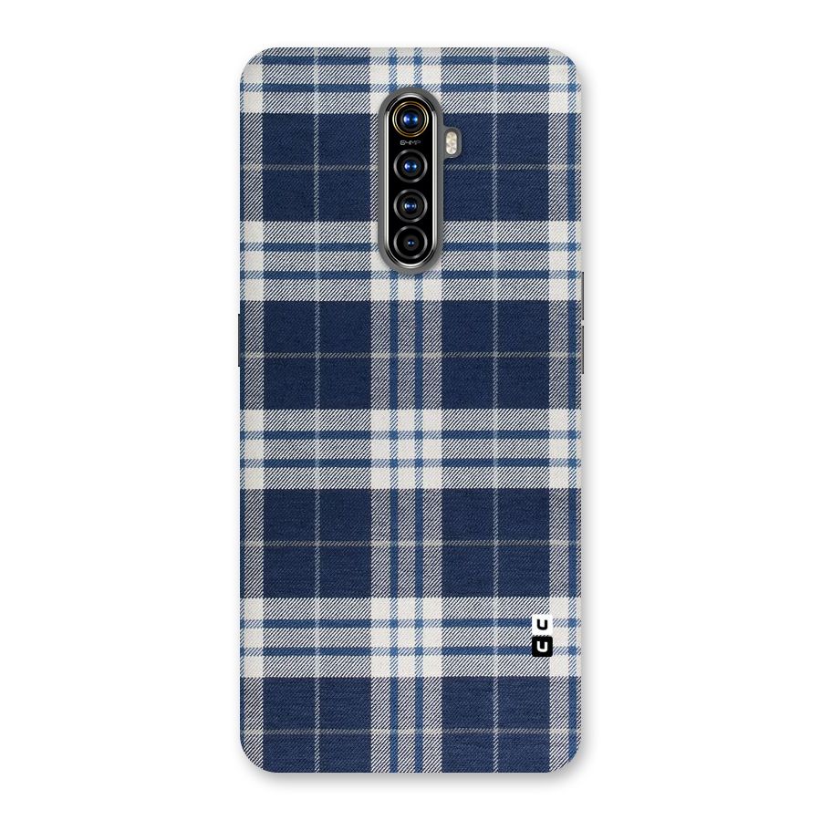 Blue White Check Back Case for Realme X2 Pro