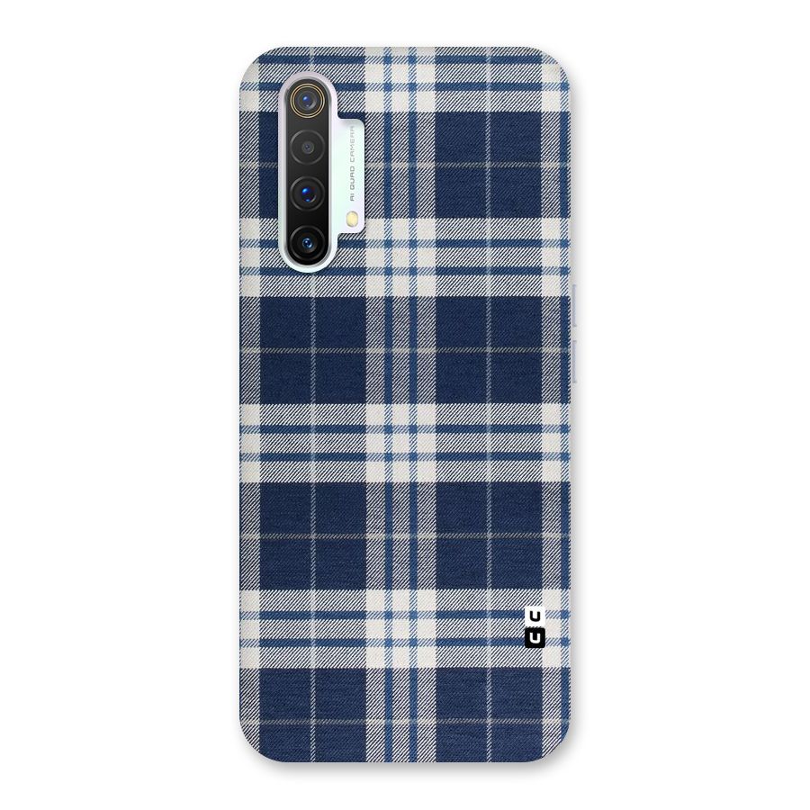 Blue White Check Back Case for Realme X3 SuperZoom