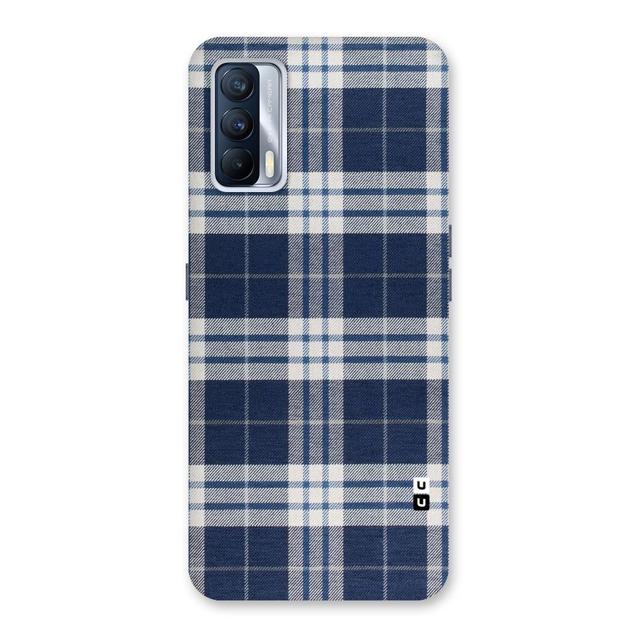 Blue White Check Back Case for Realme X7