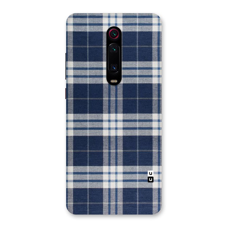 Blue White Check Back Case for Redmi K20