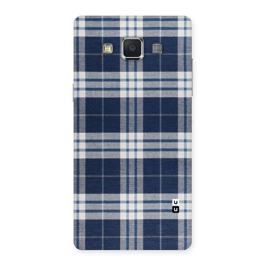 Blue White Check Back Case for Samsung Galaxy A5