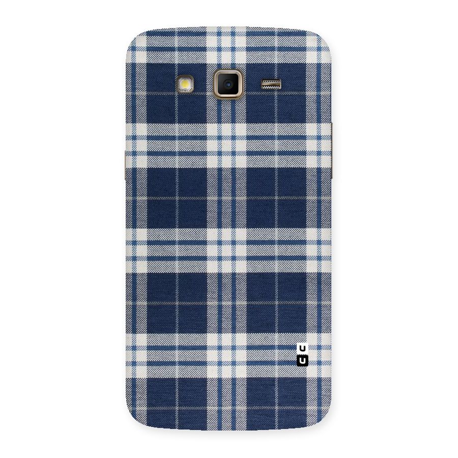 Blue White Check Back Case for Samsung Galaxy Grand 2