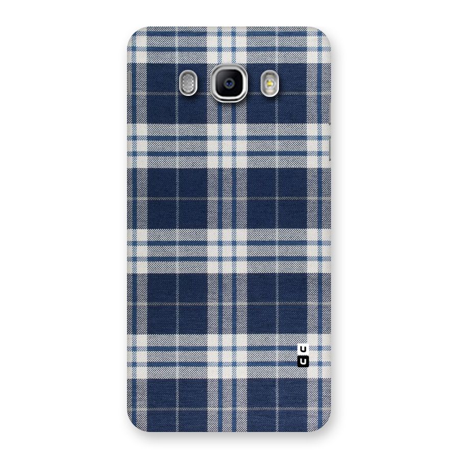 Blue White Check Back Case for Samsung Galaxy J5 2016