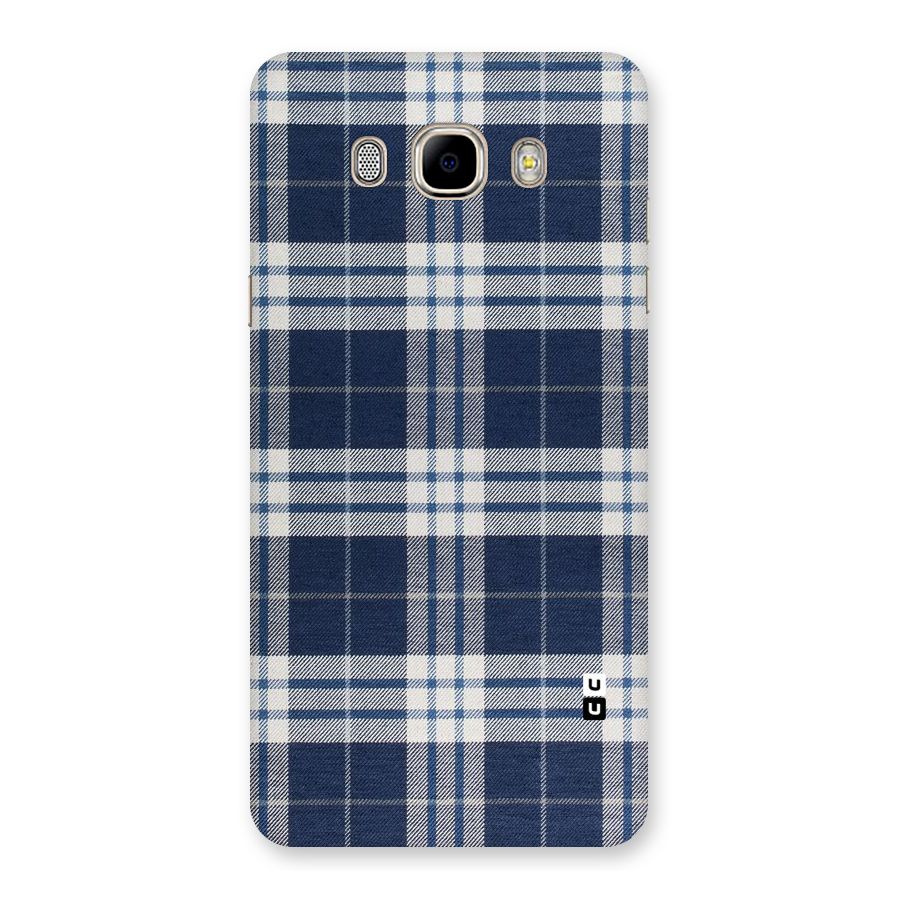 Blue White Check Back Case for Samsung Galaxy J7 2016