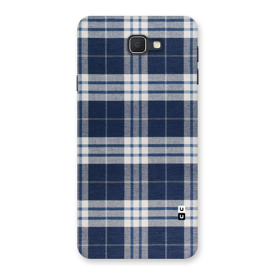 Blue White Check Back Case for Samsung Galaxy J7 Prime