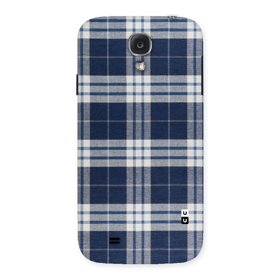 Blue White Check Back Case for Samsung Galaxy S4