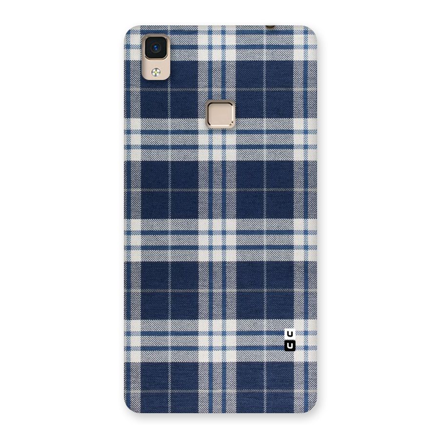 Blue White Check Back Case for V3 Max