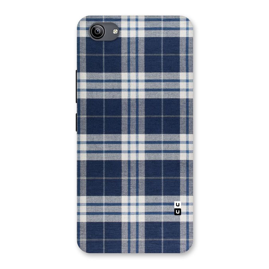 Blue White Check Back Case for Vivo Y81i