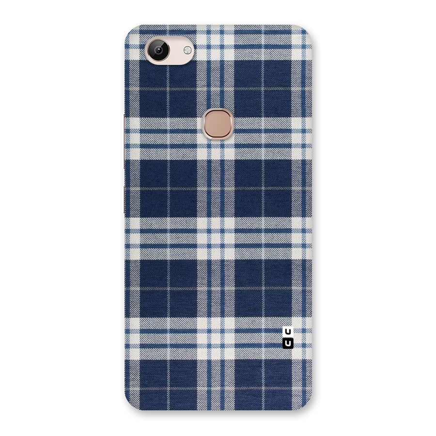 Blue White Check Back Case for Vivo Y83