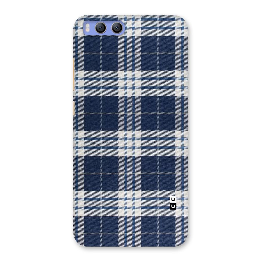 Blue White Check Back Case for Xiaomi Mi 6