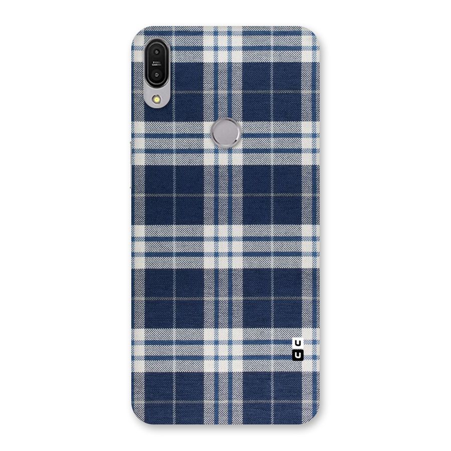 Blue White Check Back Case for Zenfone Max Pro M1