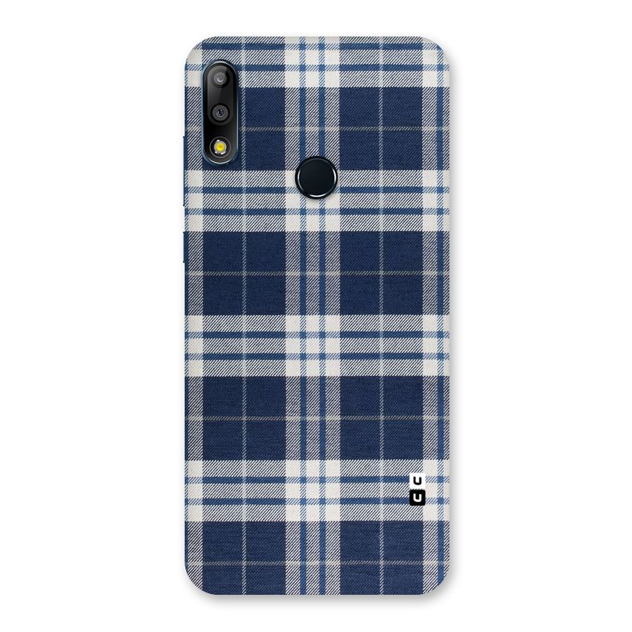 Blue White Check Back Case for Zenfone Max Pro M2