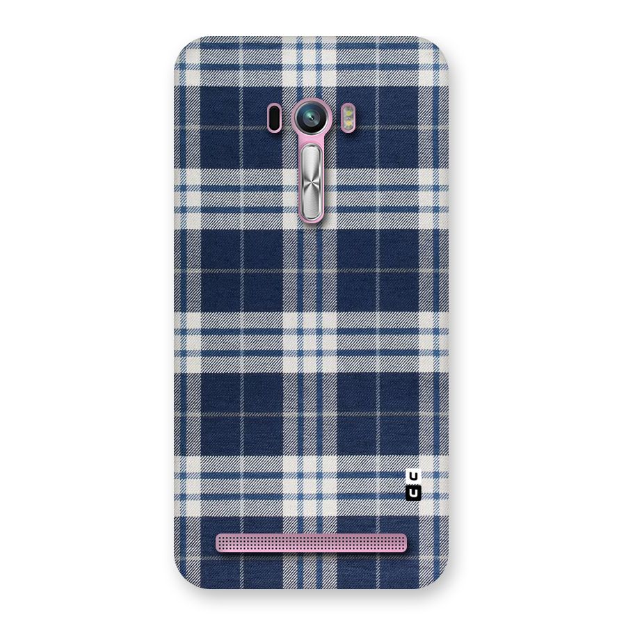 Blue White Check Back Case for Zenfone Selfie