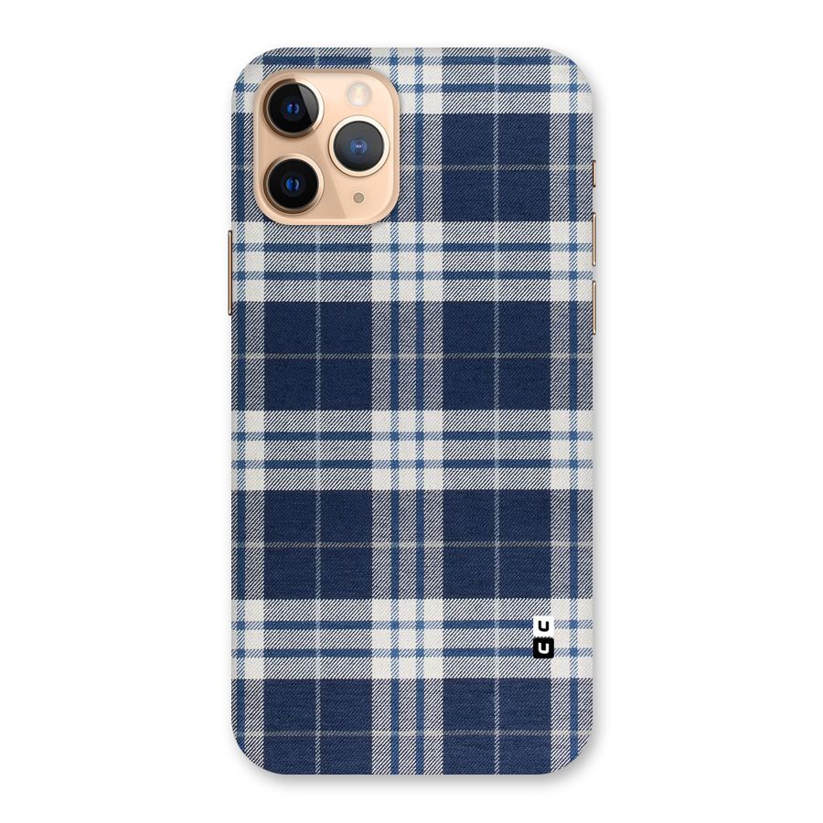 Blue White Check Back Case for iPhone 11 Pro